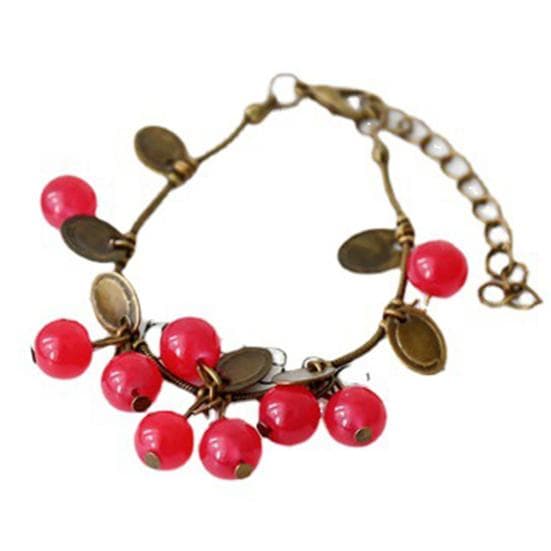 Artistic Fine Metal Bracelet Convenient Vibrant Colors red
