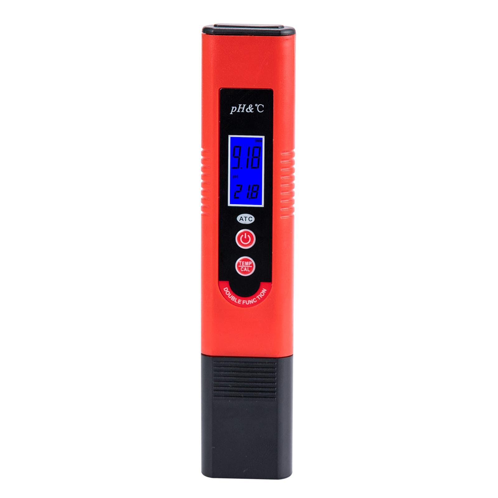 Professional & Power-saving pH-007T Pen-Type pH Meter High Precision with Automatic Temperature ATC & LCD red