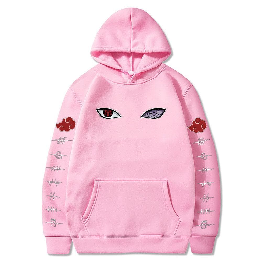 Naruto Cosplay Hoodie Harajuku Sweatshirts Men Cotton Hoodies M Rose