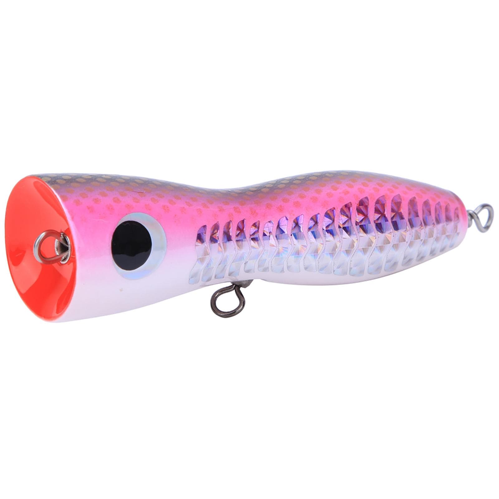 Wooden Large Artificial Popper Fish Lure Topwater Simulation Bait Sea Fishing Tacklepink