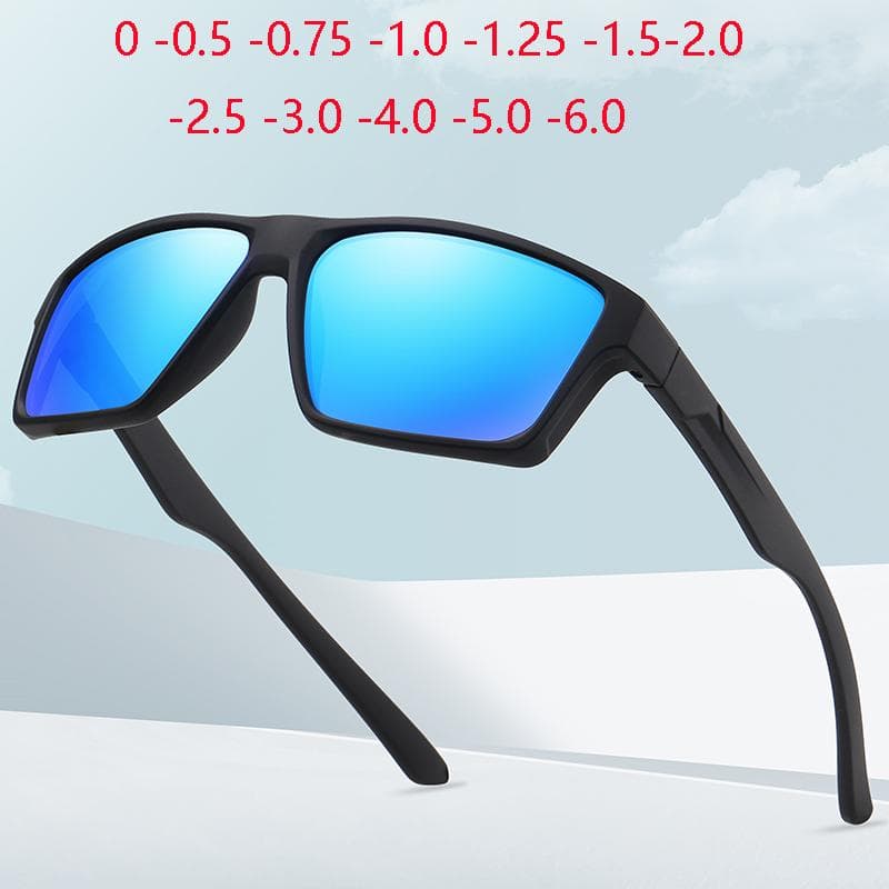 0 -0 .5 -0 .75 To -6 .0 Sport Anti -Glare Night Vision Lens Square Nearsighted Sunglasses With Diopter Polarized Sun Glasses For Men 2