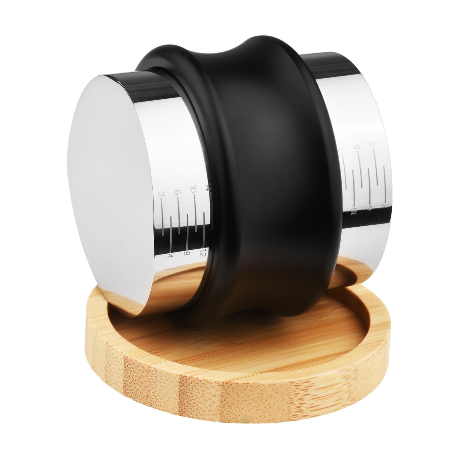 58mm 2in1 Coffee Distributor and Tamper Stainless Steel Dual Head Coffee Leveler with Adjustable 58mm