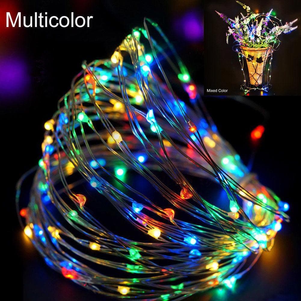 1-10M LED String Lights Copper Wire Fairy Fairy Lights Christmas Garland Room Bedroom Indoor Wedding Decoration Lights 5m multicolour