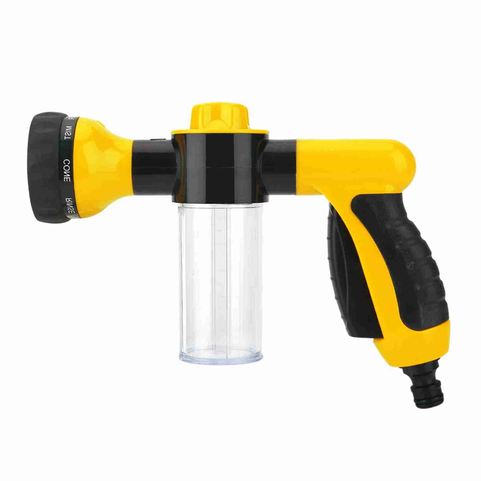 High Pressure Spray Car Wash Foam Water Gun Cleaning Tool Washer 6m Yellow Yellow