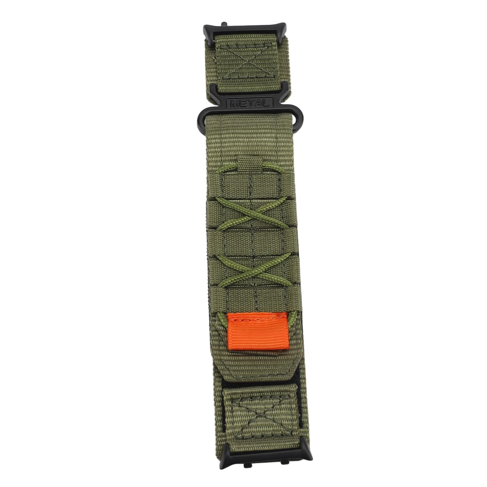 Hook and Loop Fastener Watch Strap Adjustable Nylon Watch Band Replacement for Men Women OD Green green