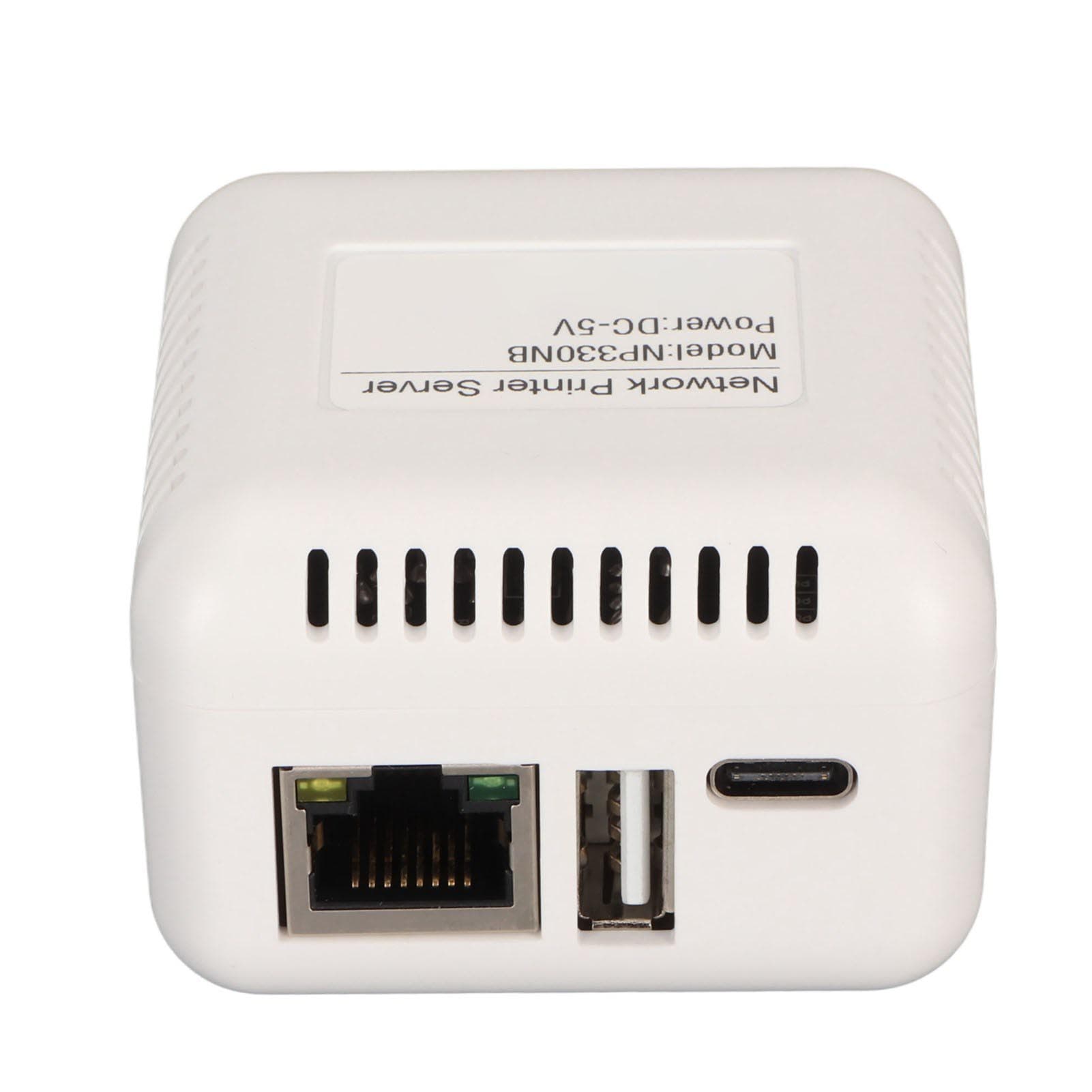 Network USB 2.0 Printer Server LAN Print Share Server Wireless Print Server for Windows for Android US Plug