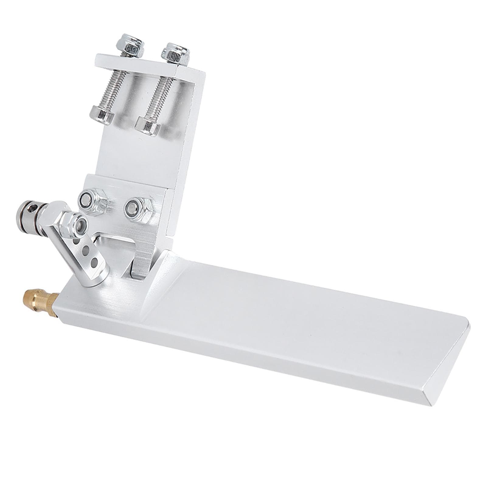 Ship Model Aluminium Alloy Suction Water Rudder RC Boat Semiimmersed Boat 95mm Silver