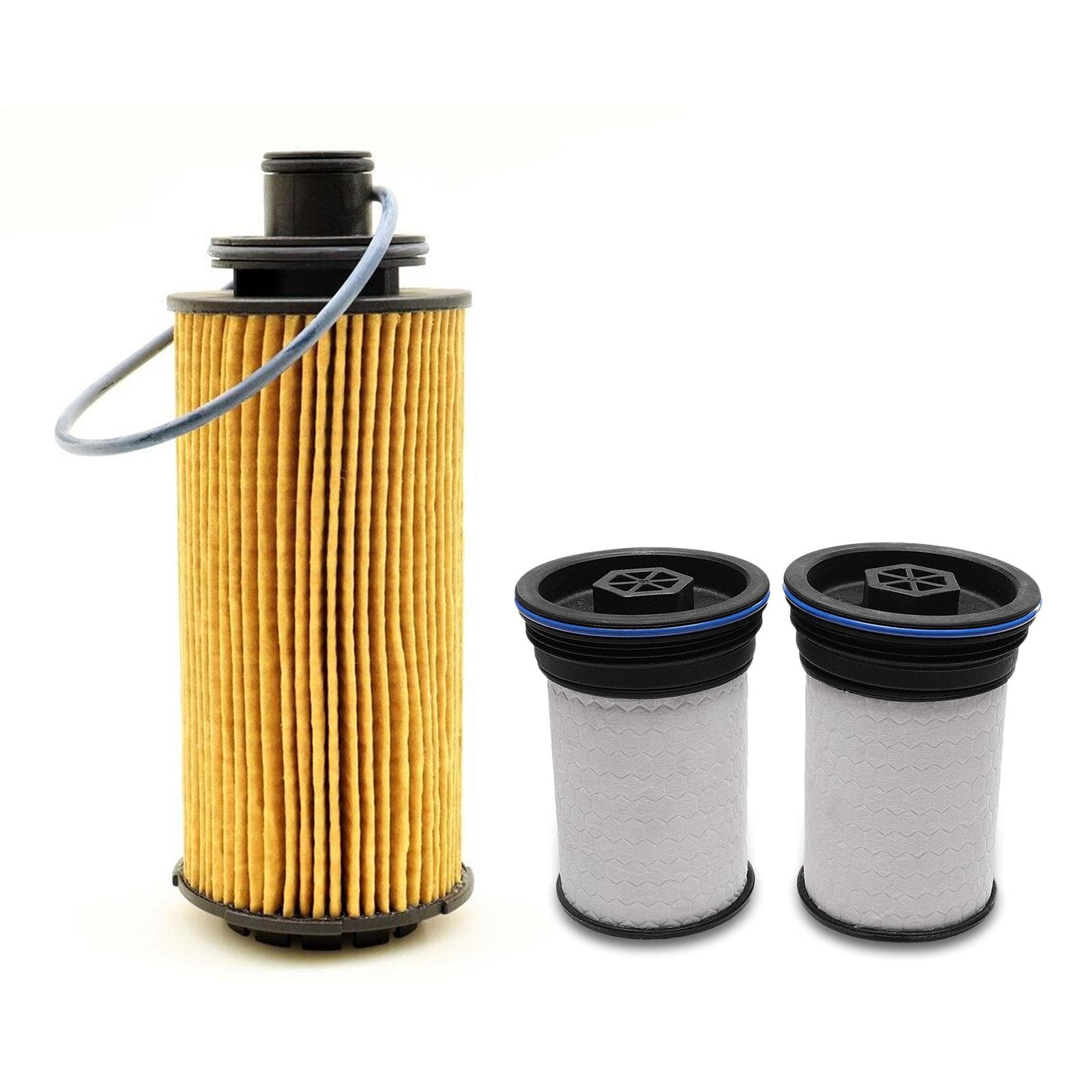 Fuel Filter and Oil Filter Set Replacement for Chevy Colorado GMC Canyon 2016-2022 Replaces TP1007 black