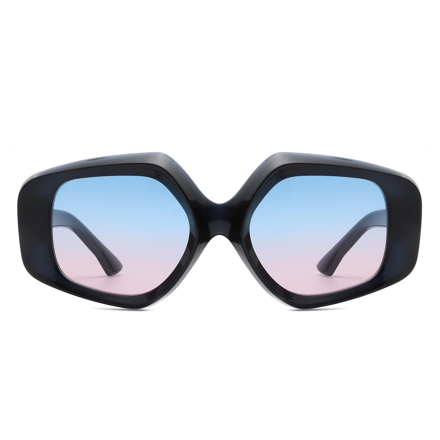 MAXJULI Designer Sunglasses Women Thick Bevel Frame Butterfly UV400 Protection Fashion Sun glasses W8251