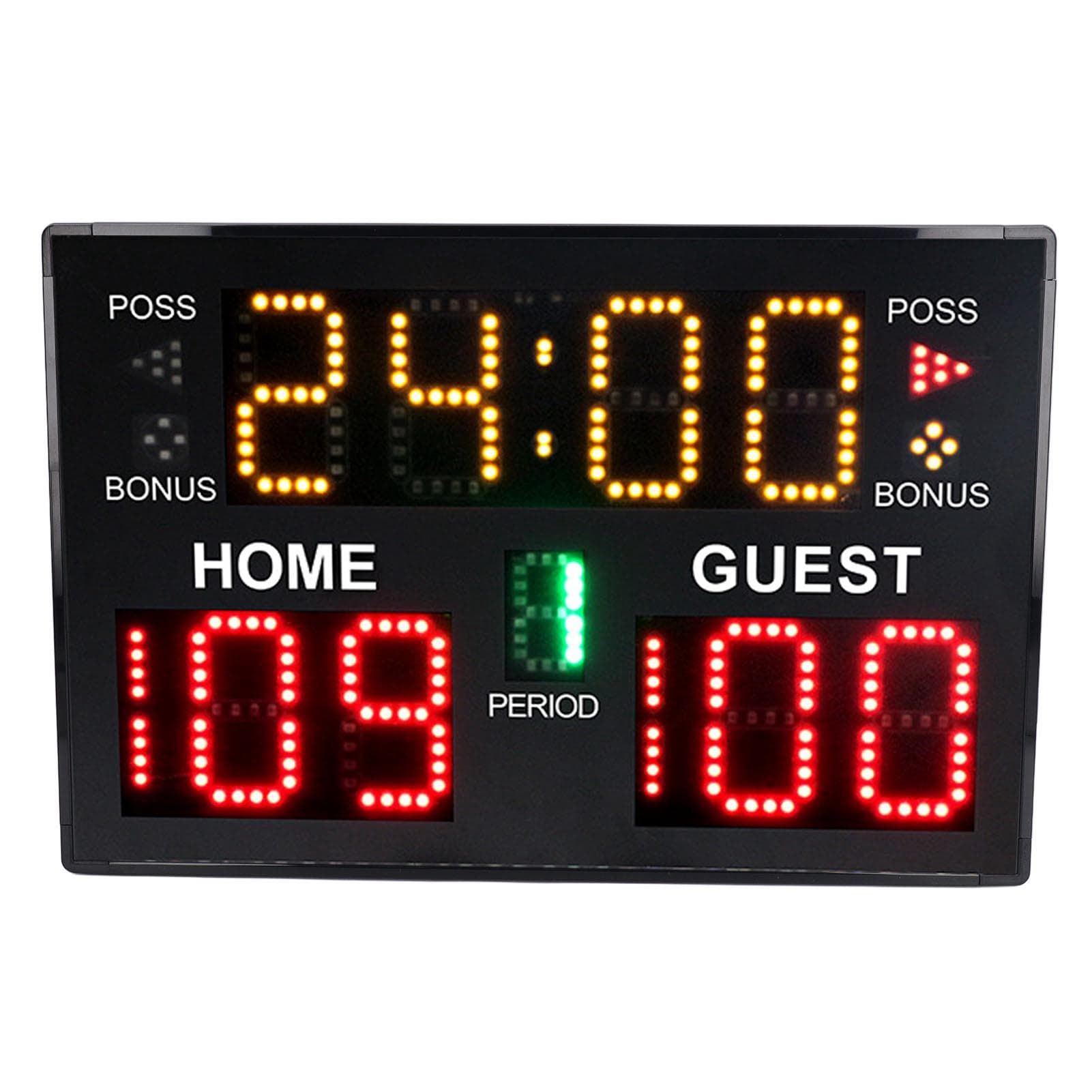 Digital Basketball Scoreboard 11 Digit LED Electronic Multisport Indoor Tabletop for Game Training
