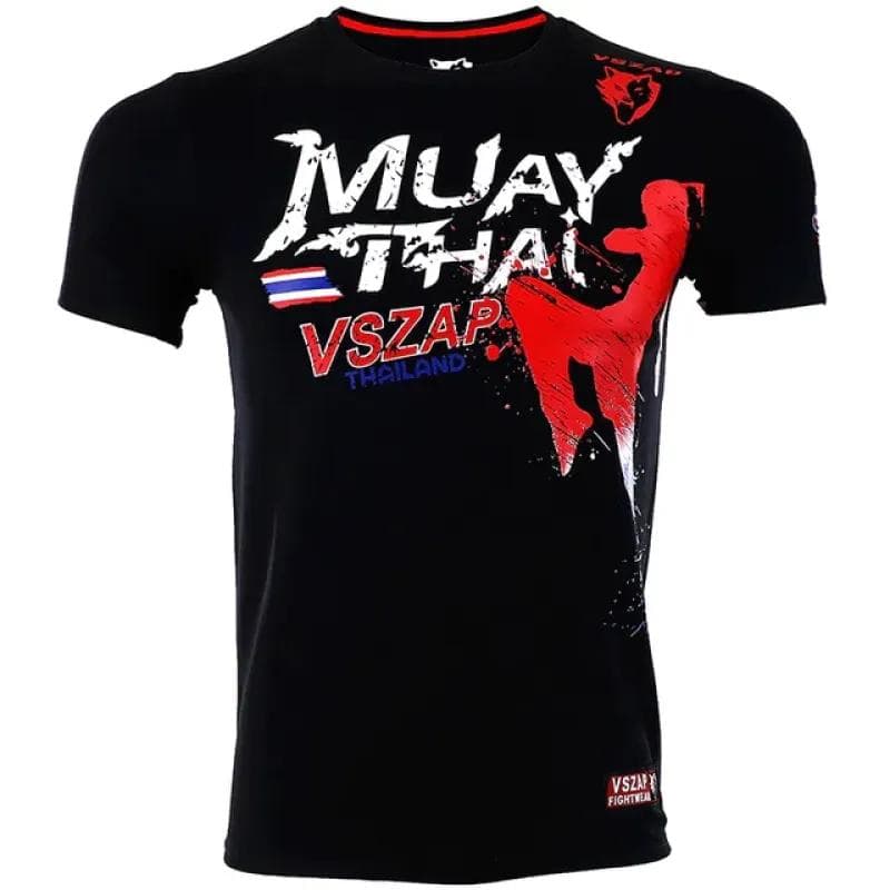 Men's Muay Thai T Shirt Running Fitness Sports Short Sleeve Outdoor Boxing Wrestling Tracksuits Summer Breathable Quick Dry Tops M