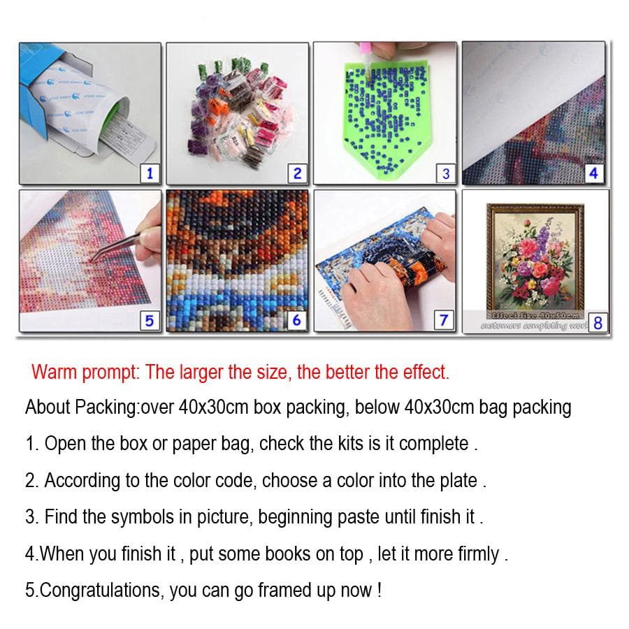 full round drill 5D Abstract lower diamond painting cross stitch 30x30CM