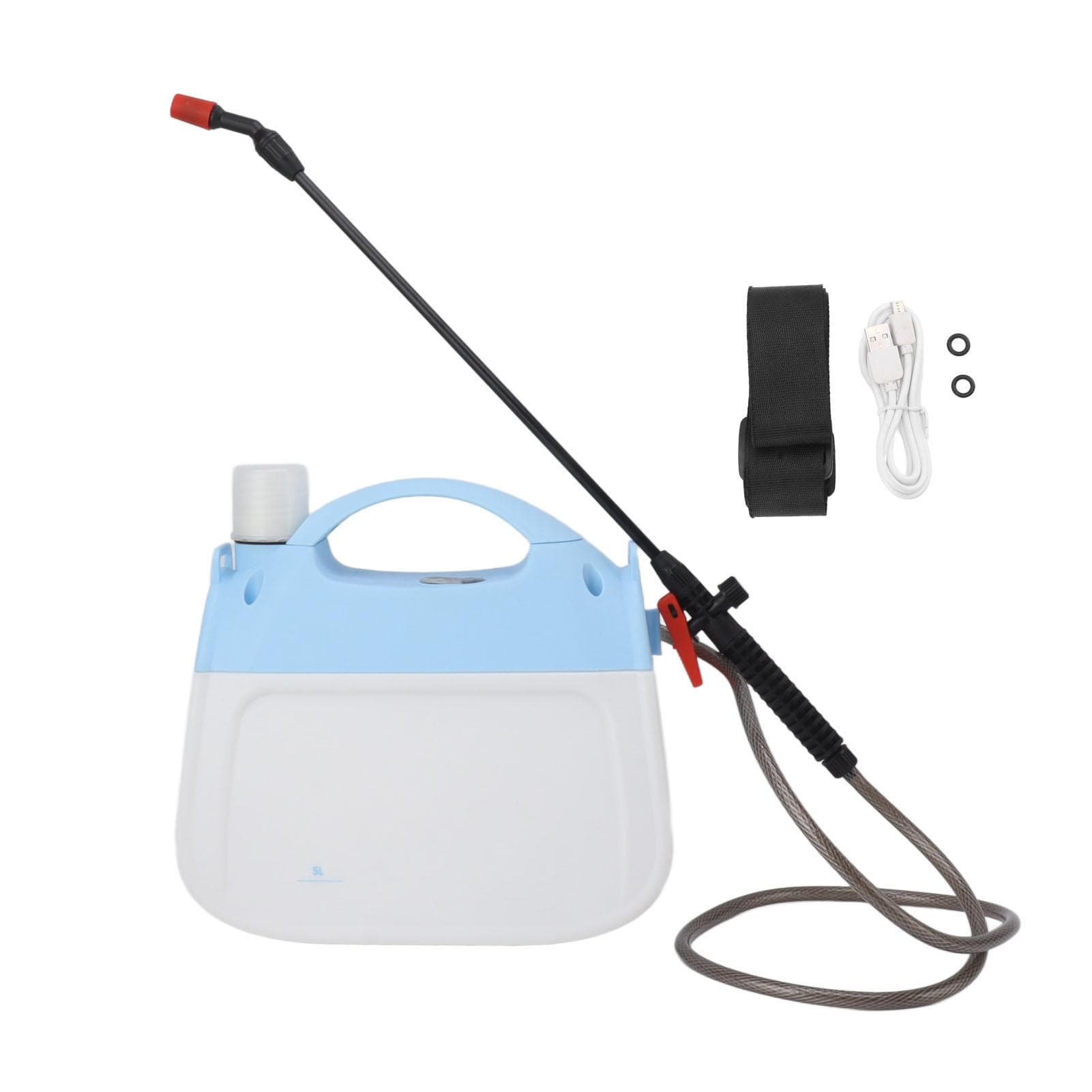 Electric Sprayer Shoulder Type Sprayer for Plant Watering Car Cleaning Home Cleaning Pet Cooling blue