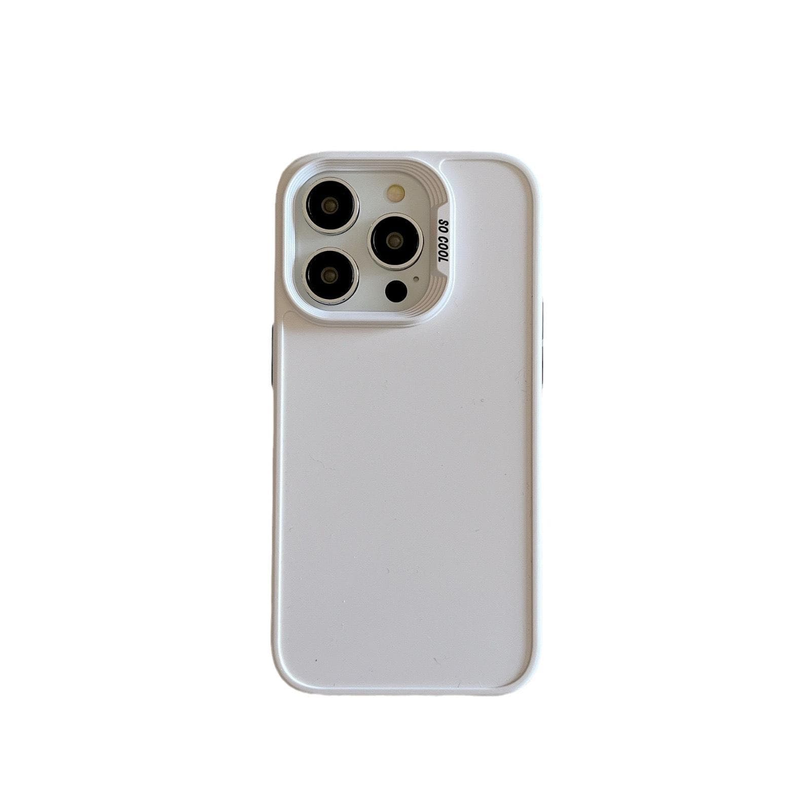 Applicable To IPhone 15 Mobile Phone Case Apple 14pro Two-in-one White Matte Shell Painted Glue Paste Material iPhone 15Plus