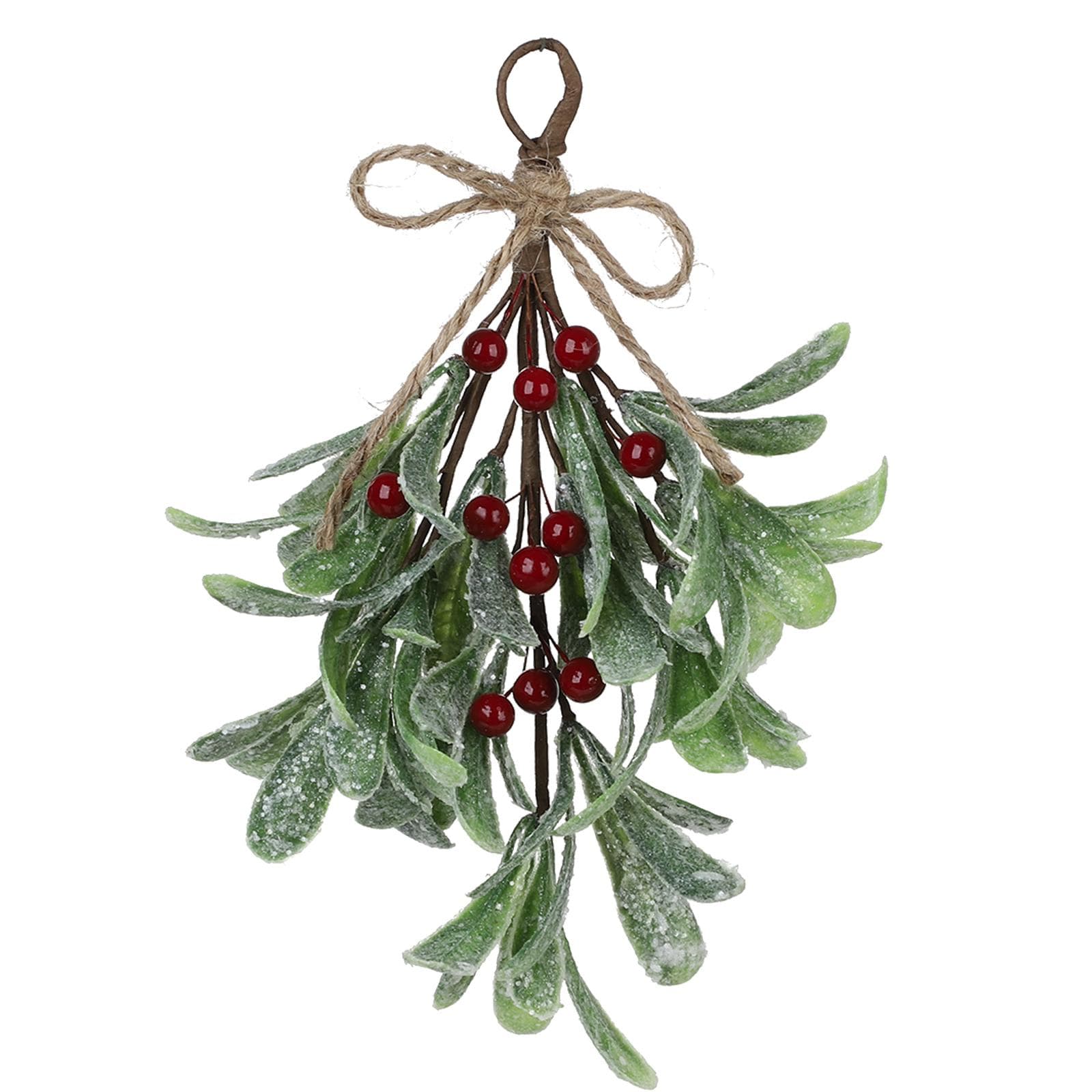 Artificial Mistletoe Prevents Color Fading Attractive Christmas Mistletoe Decoration for Door