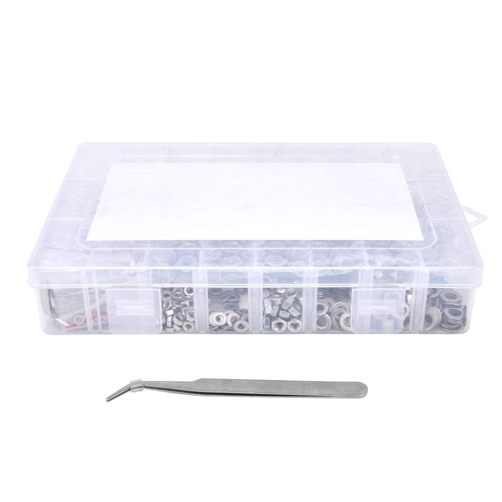 580Pcs Screws Nuts Washers Kit 304 Stainless Steel Cylindrical Head Hex Socket Screws for Home