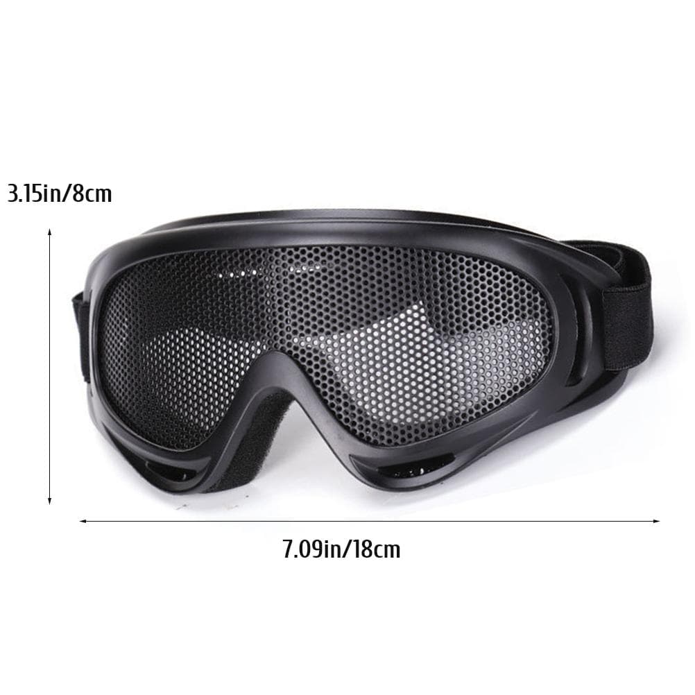 Mesh Goggles Metal Anti Fog Safety Goggles Motorcycle X400 Mesh Goggles Eyesight Shield Headband