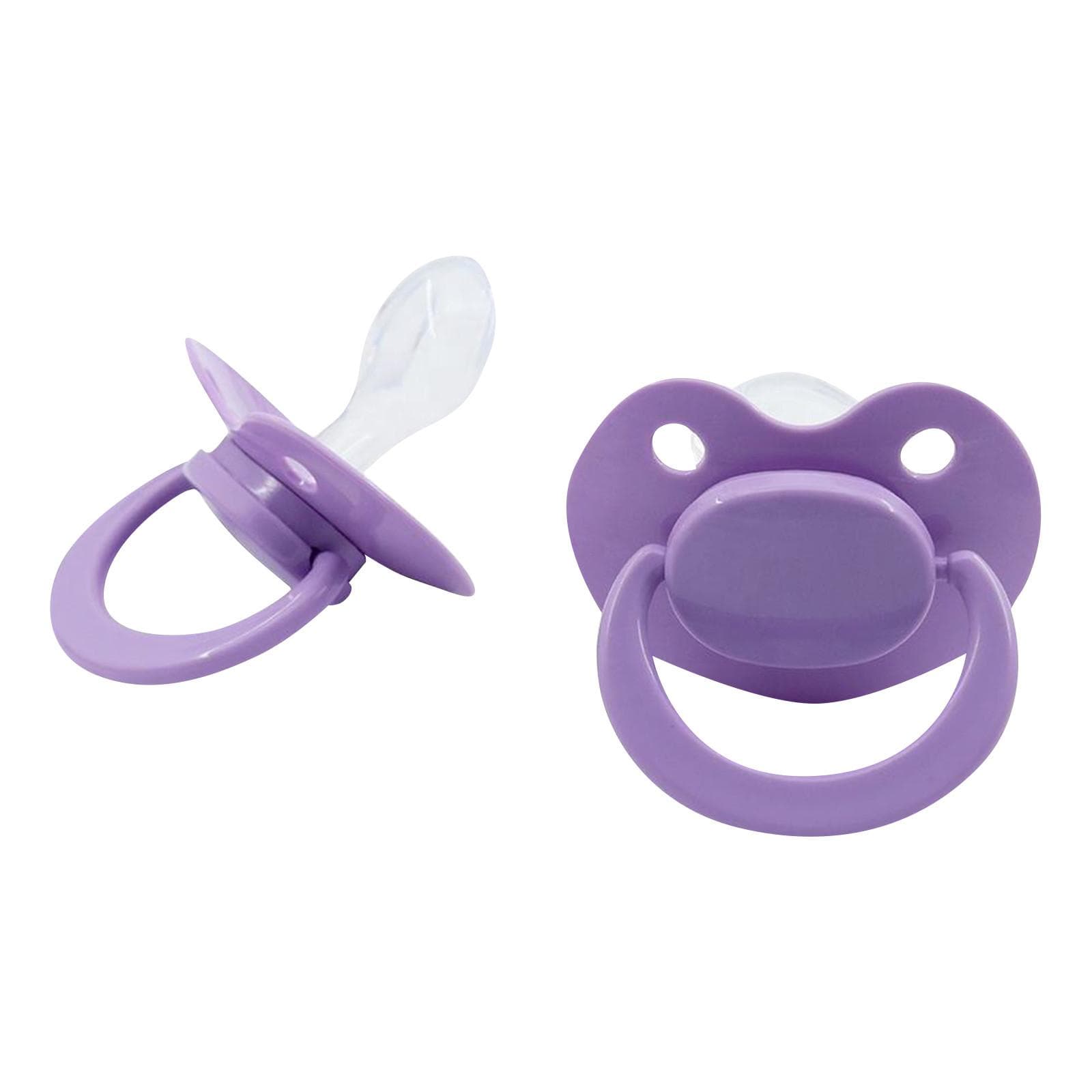 Adult Pacifier Size Dummy For Adult Baby Silicone Pacifier One Size purple