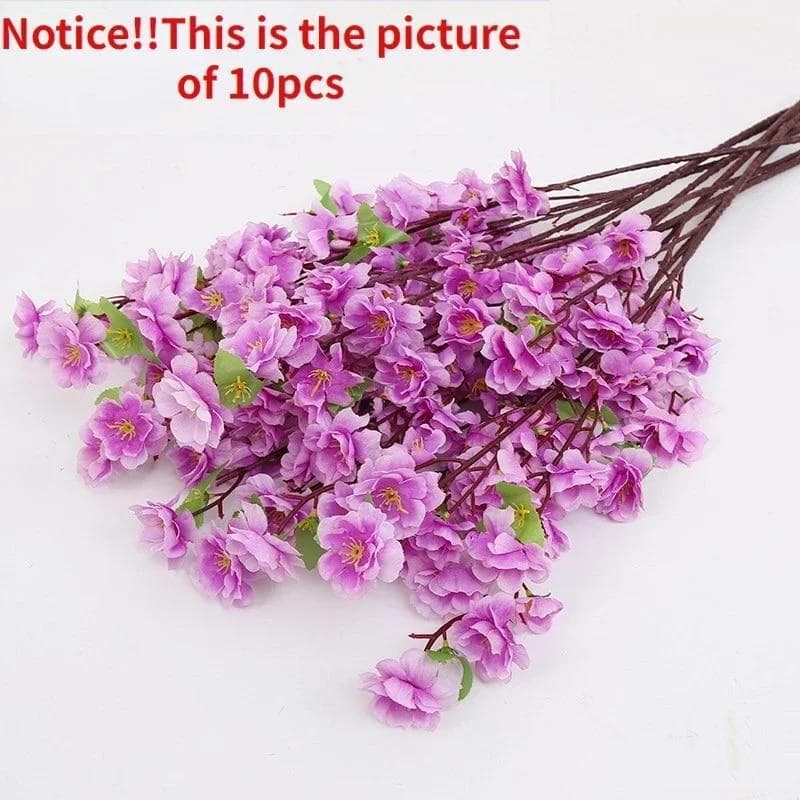1pc   Artificial Peach Blossom Livingroom Ornaments Fake Tree Landscaping Decoration 65cm Bendable Fake Flower Festival Decoration 1pc