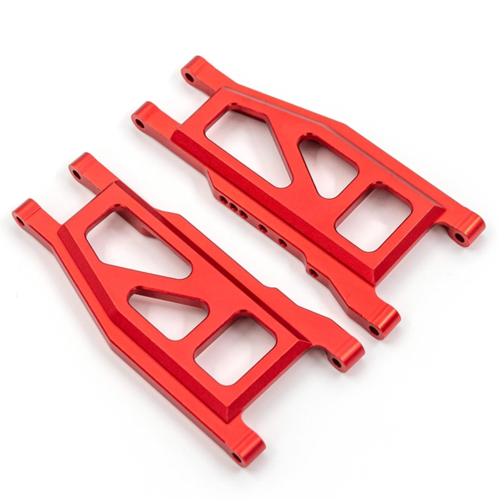 Alloy Rear Suspension Arms replacement for TRAX4 1/10 4X4 Slash, Stampede, Rustler 4WD VXL-Replaces Front Suspension Arms red