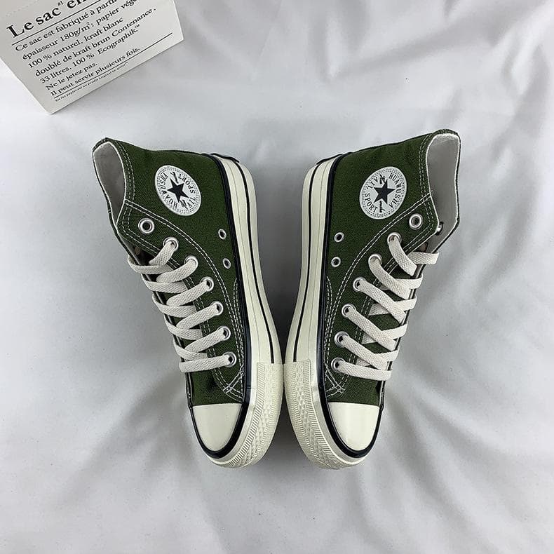 High-top Canvas Shoes Women's Spring and Autumn New Student Retro All-match Sneakers 39