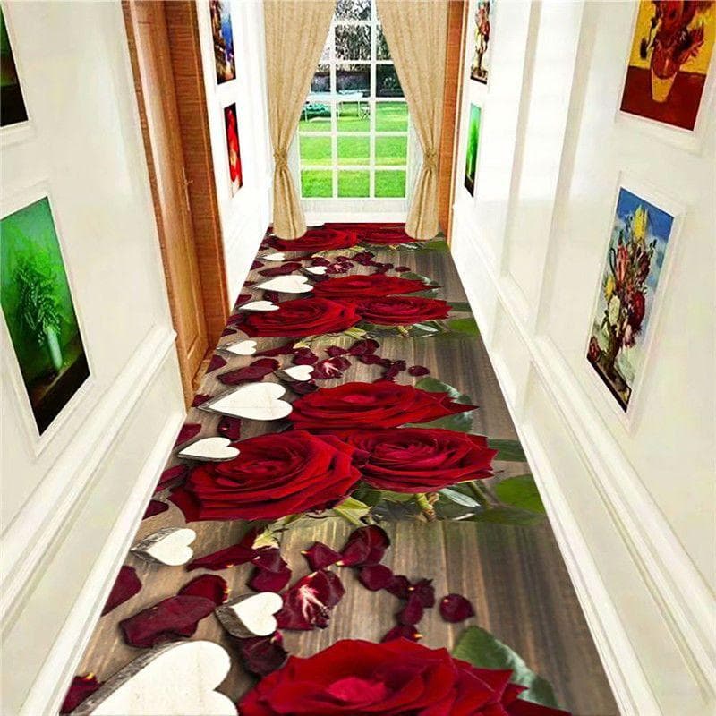 All Size Hallway Carpet Wedding Corridor Rug Stairs Carpet Home Floor Runners Rugs Hotel Entrance Aisle Floor Long Rug Bedroom 90x300cm