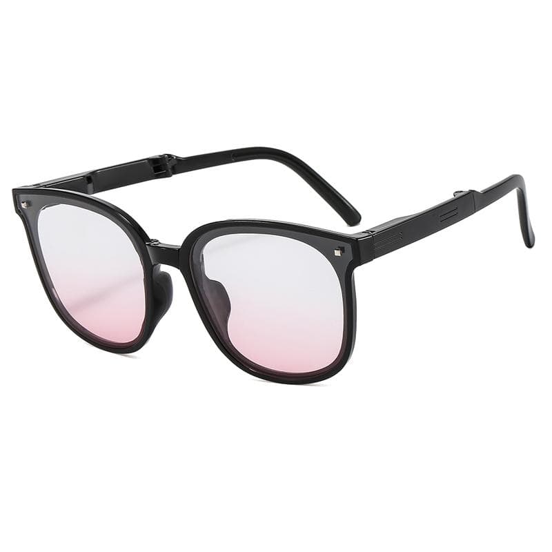 Luxury Folding Sunglasses Women Men Designer Vintage Cat Eye UV400 Sun Glasses Unisex Eyewear
