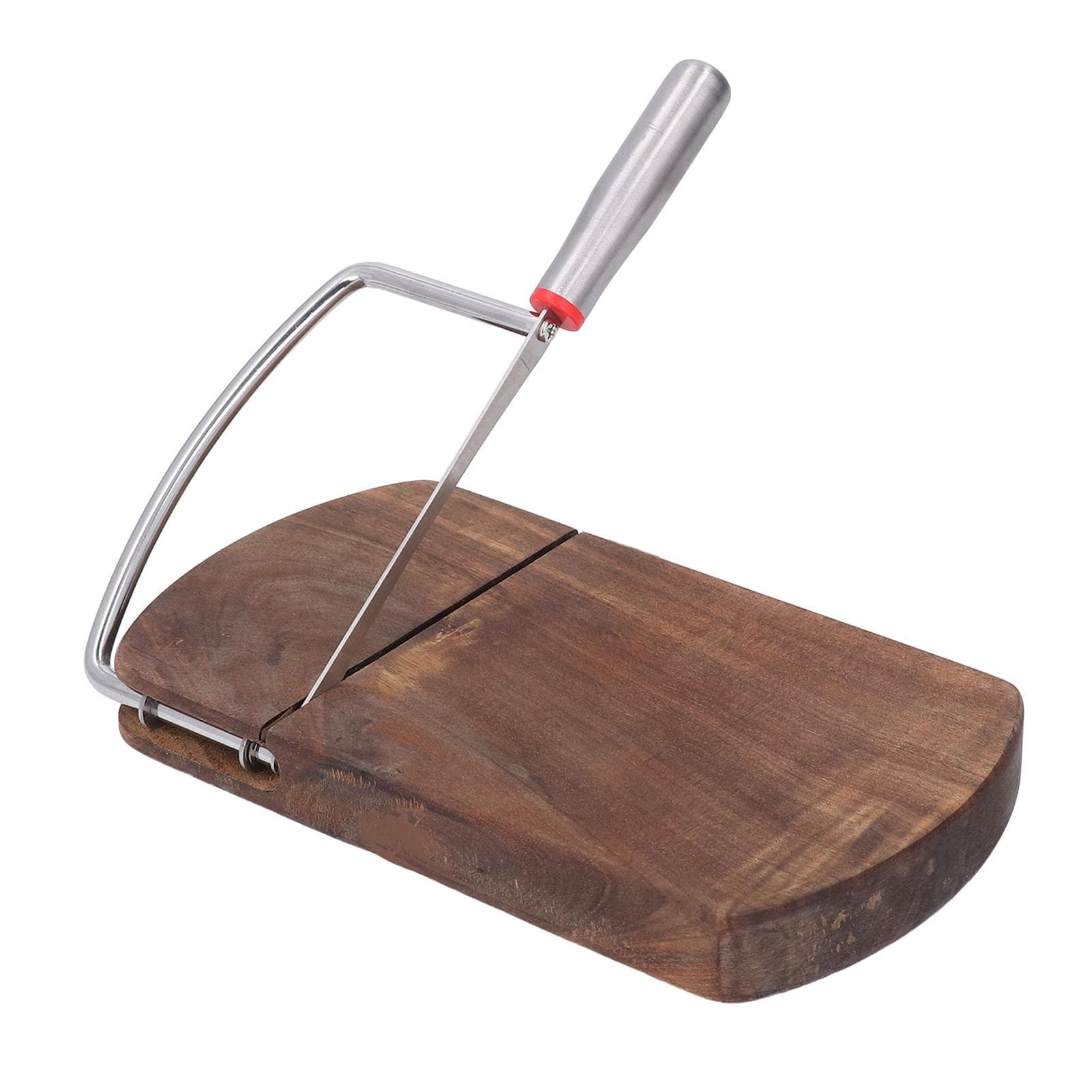 Cheese Cutter Block Wire Slicing Tool Board for Sausage Ham Biltong Jerky Kitchen Supplies