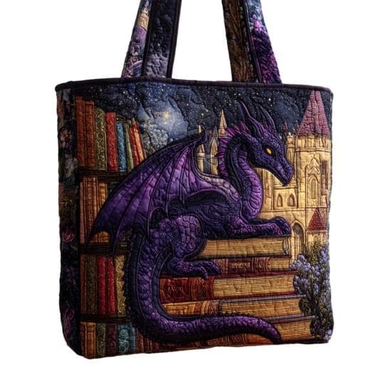 Quilted Tote Bag Women Vintage Shoulder Bag Flowers Animals Handbag Floral Purse for Commuting Party Daily Errands O