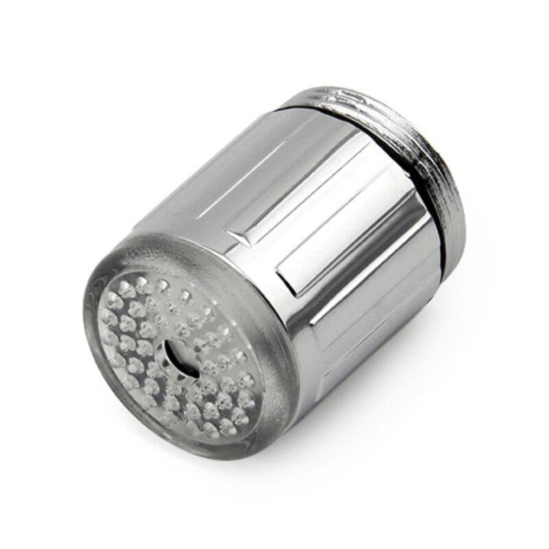 LED Water Faucet Light Colorful Changing Glow Shower Head Kitchen Tap Aerators White