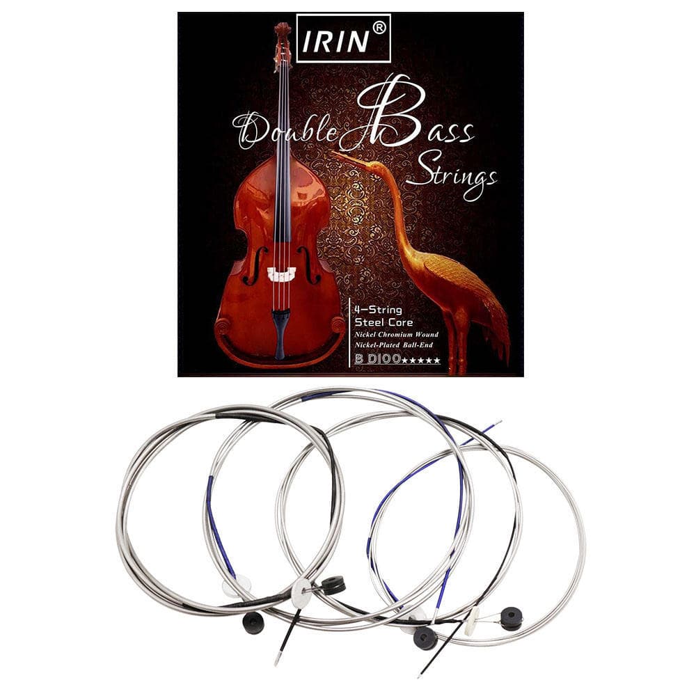 Full Set (G-D-A-E) Double Bass String Strings Steel Core Nickel Chromium Wound Ball End