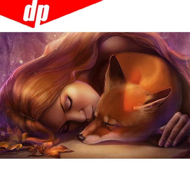 Diamond Embroidery Fox 5D Diamond Painting Cross Stitch Needlework Diamond Mosaic Animals Full Drill 20X30