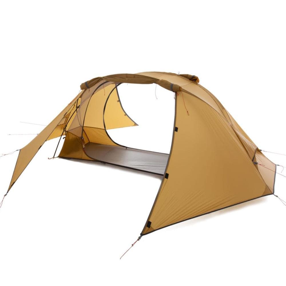 1 Person Tent Lightweight Backpacking Tent Double-layer Can Use with Elevated Sleeping Platform coffee