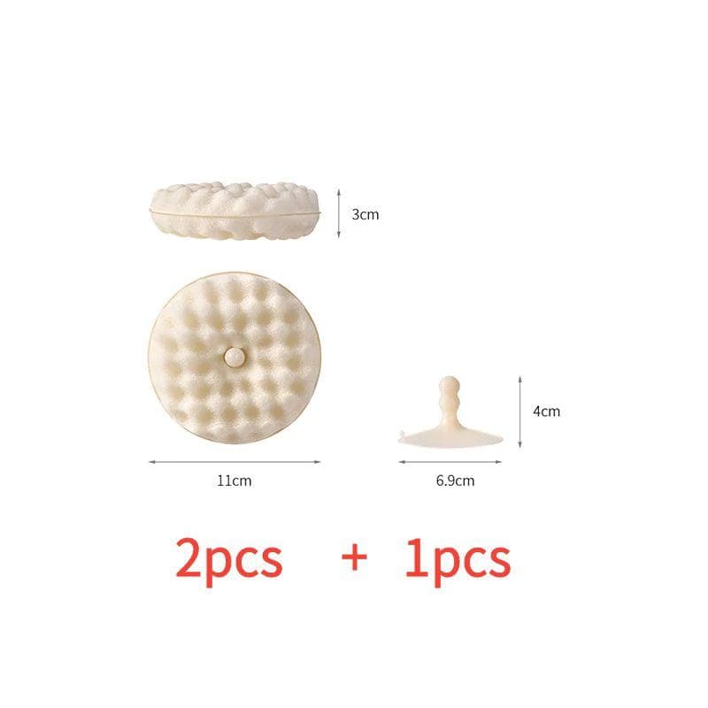 Cleaning Sponges With Storage Holder Reusable Kitchen Brush Non-stick Oil Washing Cloth Rags Scouring Pads Clean Tools white