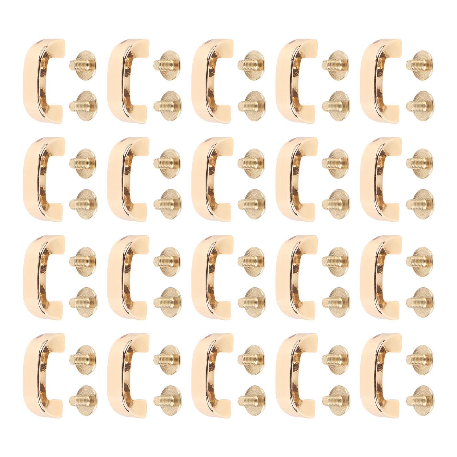 D Ring Connector Buckle High Hardness Light Gold Color Metal Arch Bridge D Ring Buckle Chain Strap
