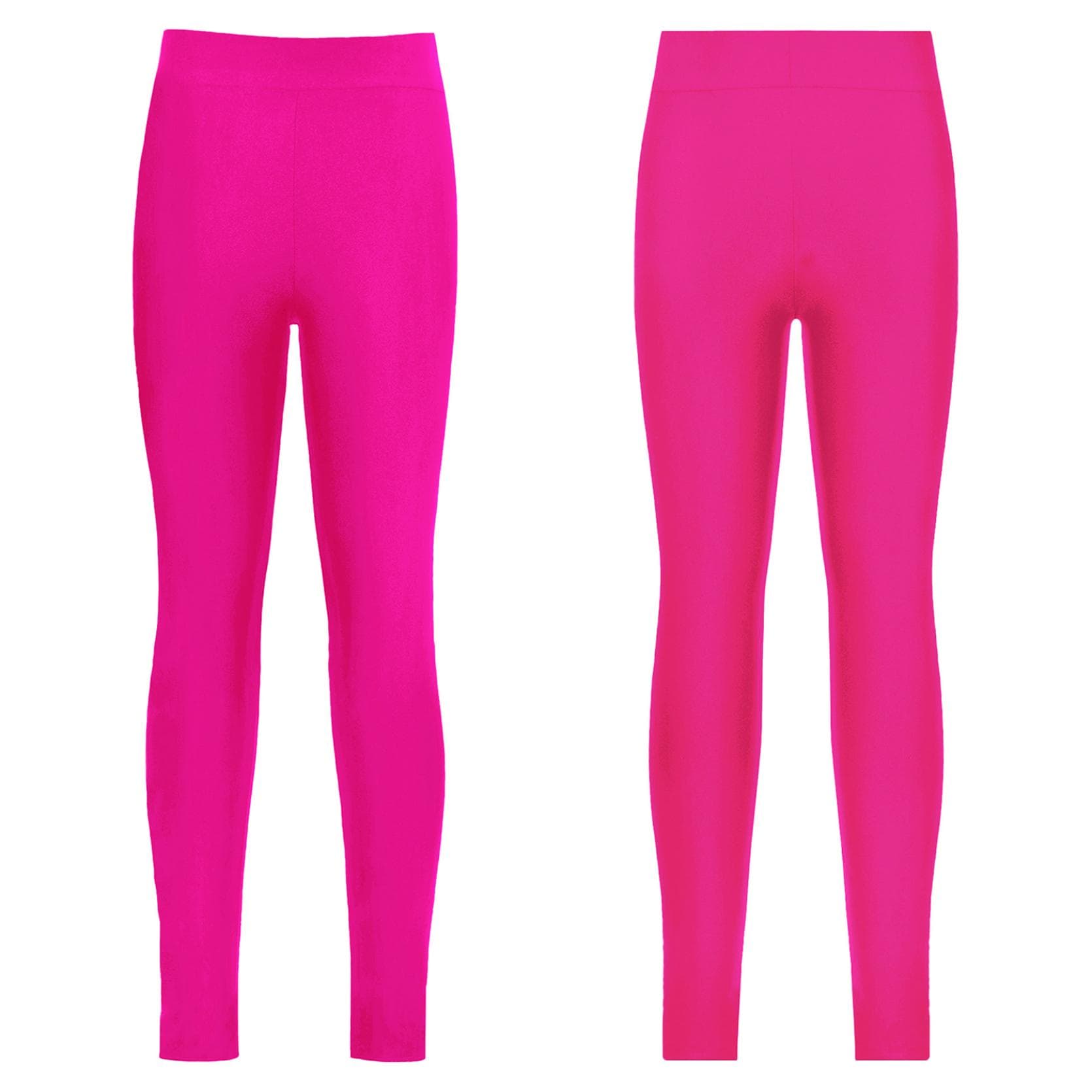 Kids Girls Stylish Skating Clothing Elastic Waistband Stretchy Dance Long Pants Leggings 11-12 Years Rose