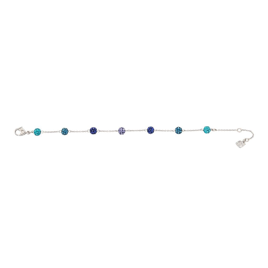 Swarovski Blow Series Blue Gradient Bead Pop Multi Rhodium-Plated Bracelet Women bracelet Silver 5528200 Box (Random Color)