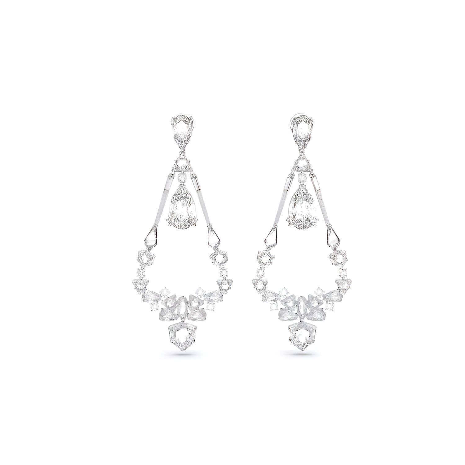 Swarovski Mesmera Mixed Cut Crystal Earrings Women earrings Silver 5665827 F,Silver