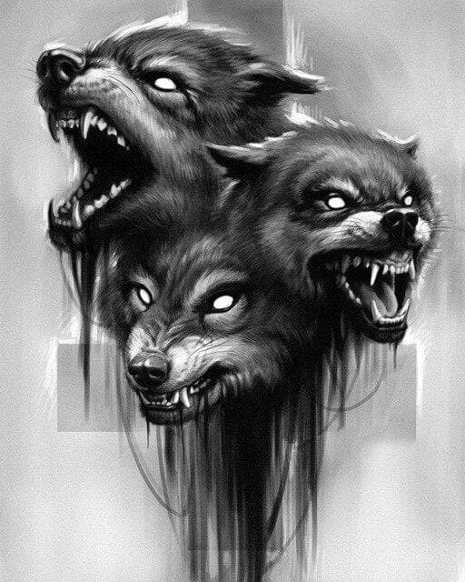 5d Diy Diamant Mosaic Gift Diamond Embroidery DecoratCartoon Wolf Broderie Diamond Painting 20X30