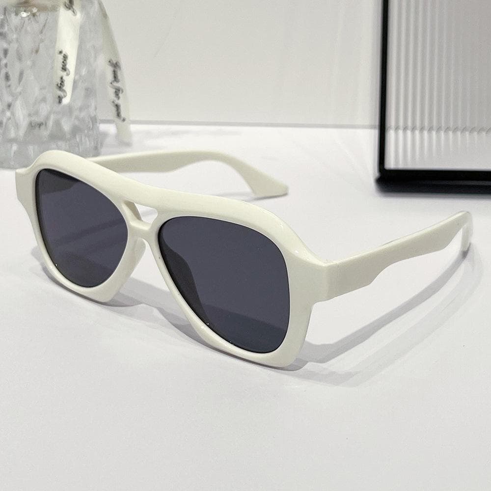 Big Frame Luxury Designer Square Vintage Pilot Sunglasses for Women Men Punk Oversized UV400 Outdoor Sun Glasses