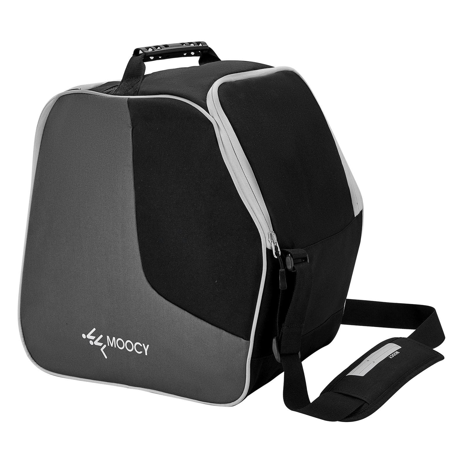 Ski Boots Bag Snowboard Boots Bag Travel Boot Bag for Ski Helmets Ski Boot Gloves black/grey