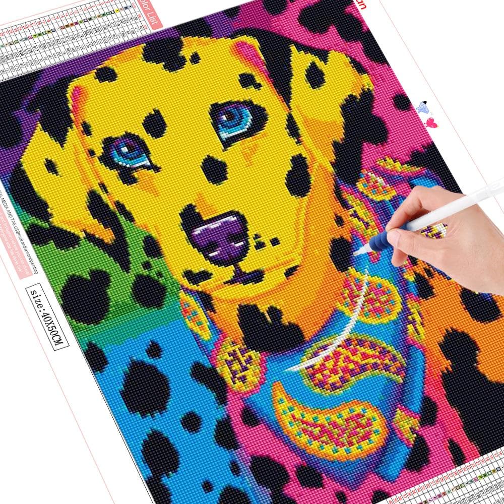 5D Diamond Painting Full Round Animal Diamond Embroidery Dog 20X30CM