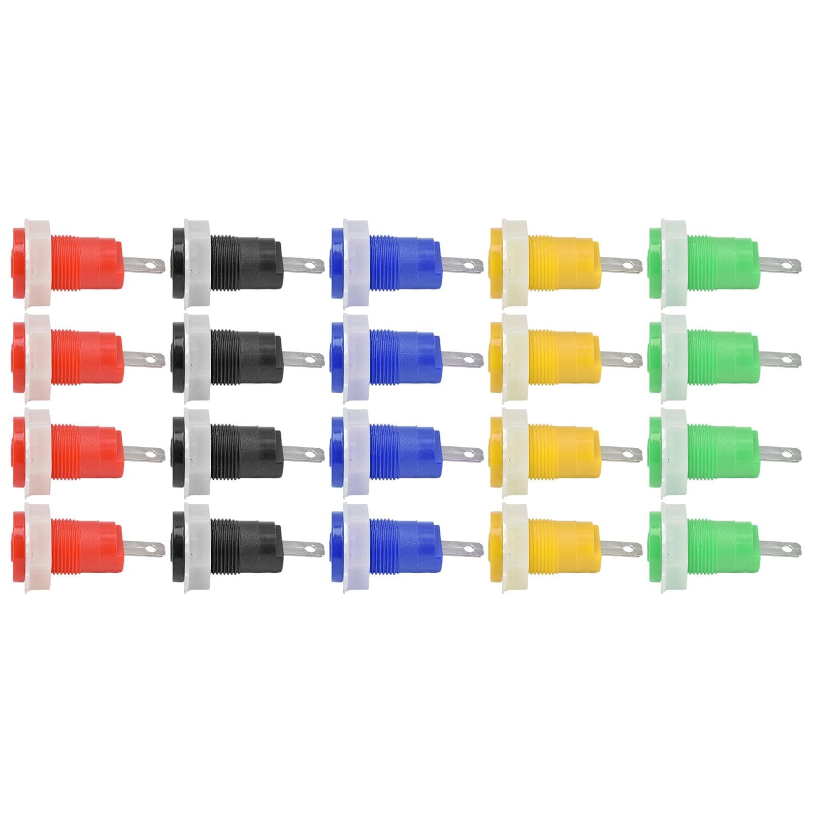 4 Set Banana Socket Binding Post Adapter Safe Welding Type Grounding Terminal 4mm 402 1KV 32A