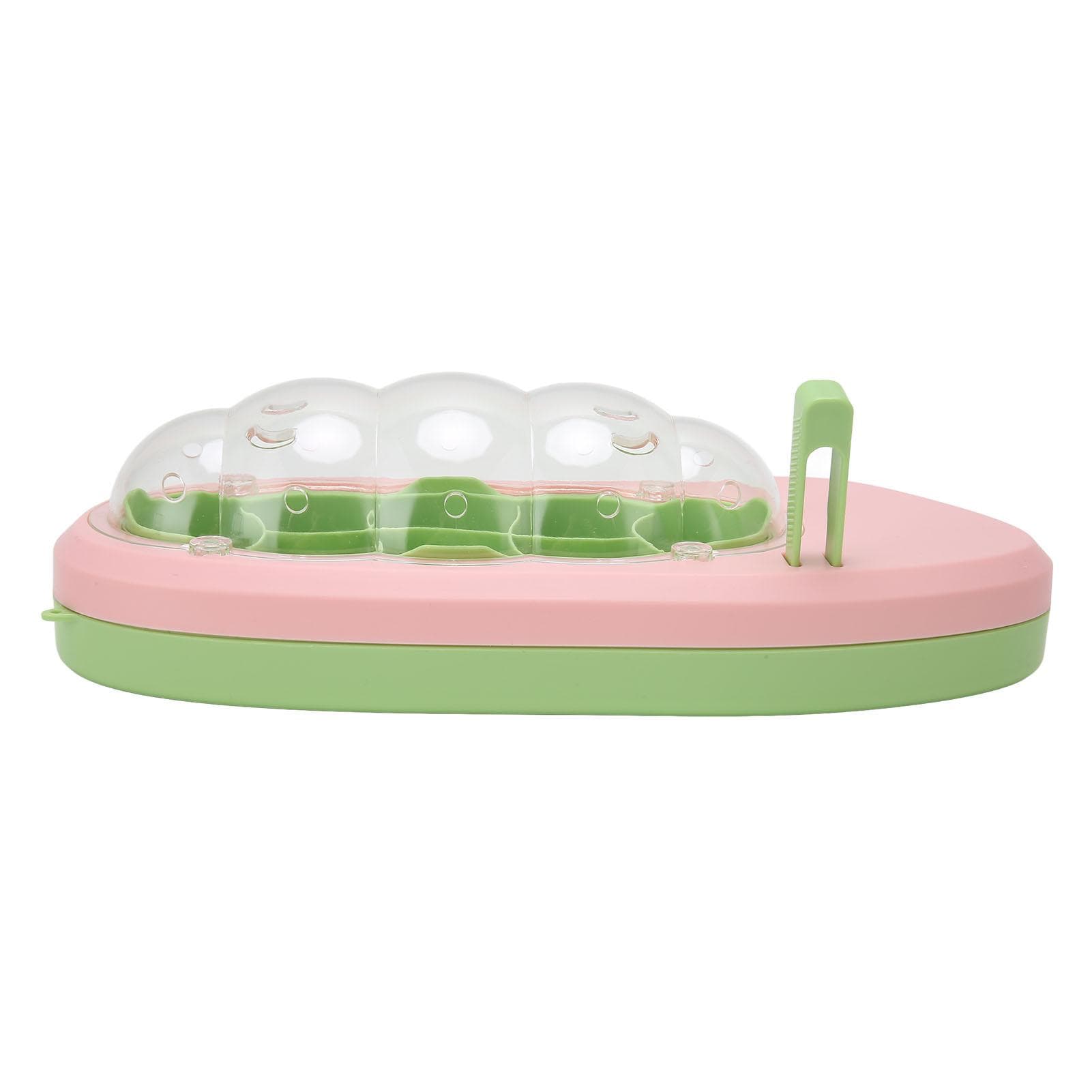 Silkworm Observation Box Educational Silkworm Breeding Space Rearing Bucket with Tweezer for Insect pink