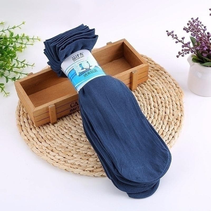 24/18/10/6pcs Men Formal Breathable Long Socks Comfortable Casual Anti-Bacterial Deodorant Stockings (Without Box) 24pcs-12Pairs dark gray
