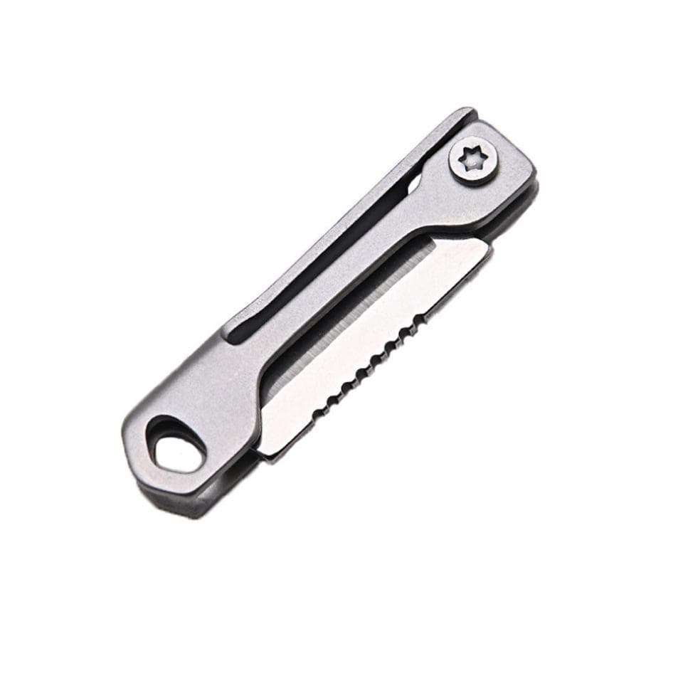 Paper Trimmer Paper Trimmer Mini Folding Knife Parcel Mail Stainless Steel Blade Utility Razor Cut Pocket Tape  Keychain  Box Open Letter Parcel 1 Pcs