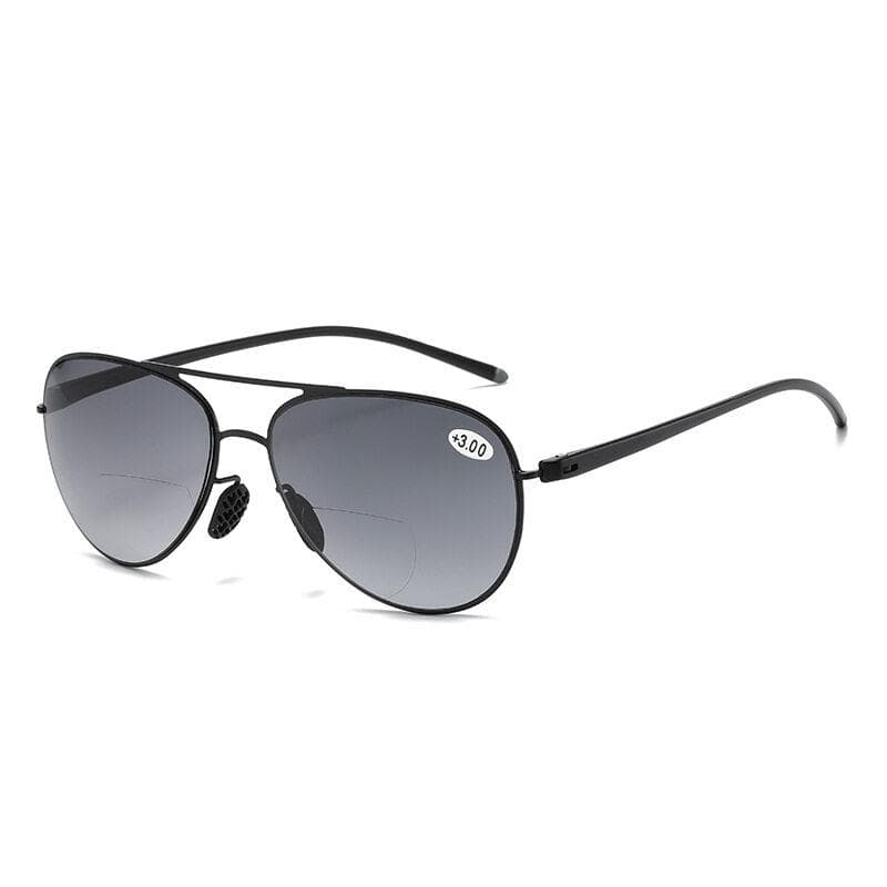 Vintage Reading Glasses Men Anti Glare Sunglasses Double Bridge Bifocal Far Near Hyperopia Eyewear +100 To +350 3.5
