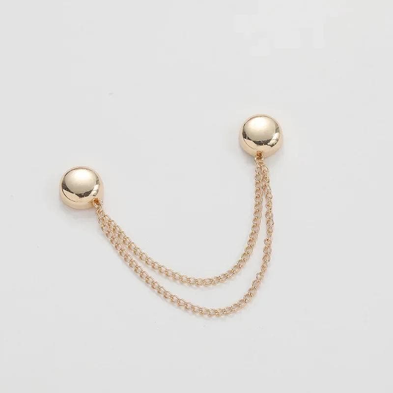 Chain Magnetic Buckle Exquisite Brooch Buckles Roll Up Pants Legs Alloy DIY Sewing Supplies Hooks Change Shorts Trouser Legs 2pcs gold