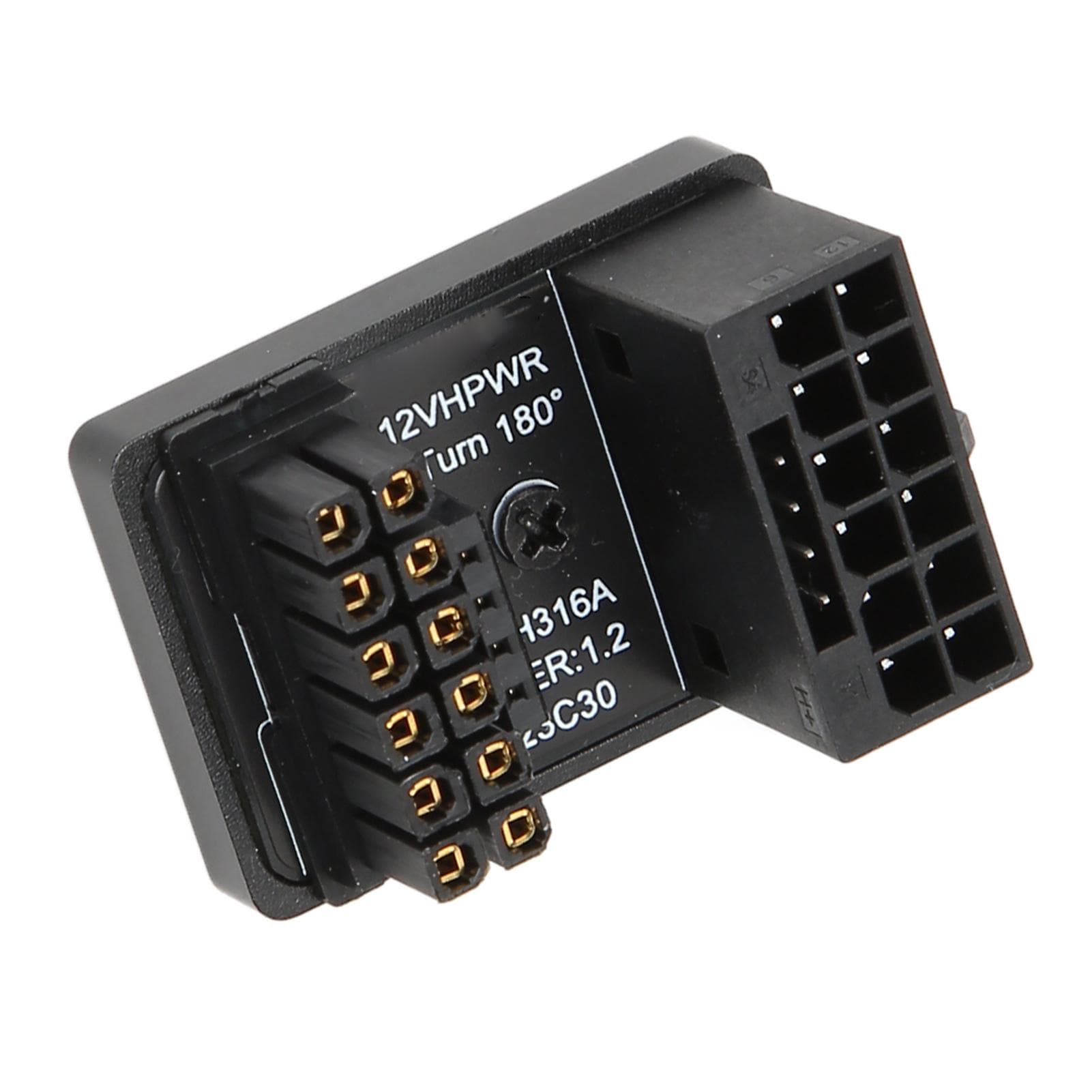 GPU PCIe Connector 600W 12V HPWR 16P to 16P Male to Female 180 Degrees GPU Power Adapter Board for