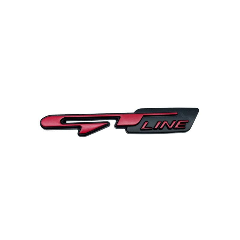 3D Car Styling GT line Front Grille Emblem Badge Sticker For Peugeot 308 207 406 407 408 For Kia K9 Forte Ceed Cerato RIO K3 K5